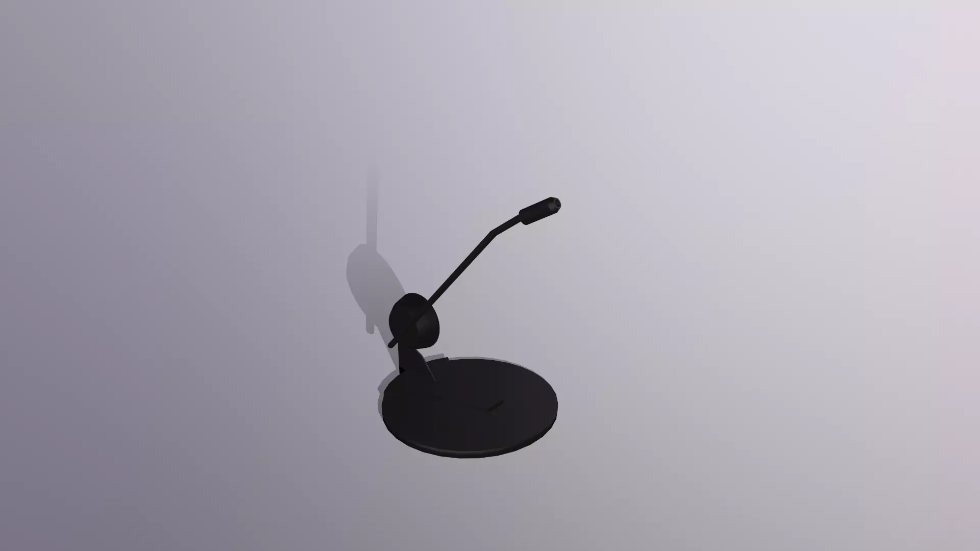 inexpensive Low poly Microphone Low-poly 3D model_0