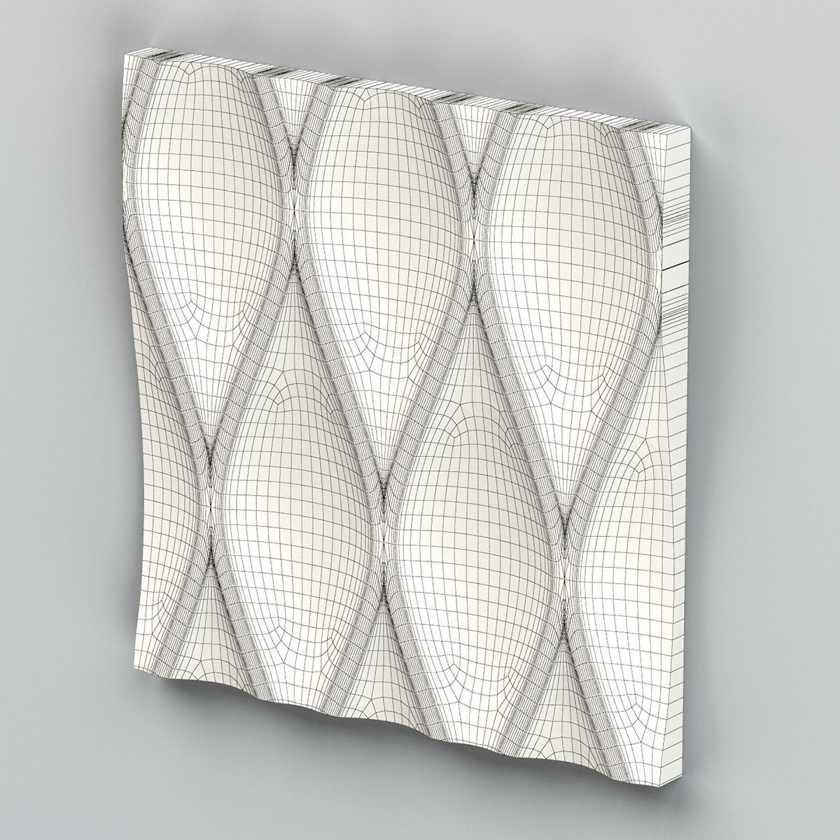 Wall Panel 004 3D model_7