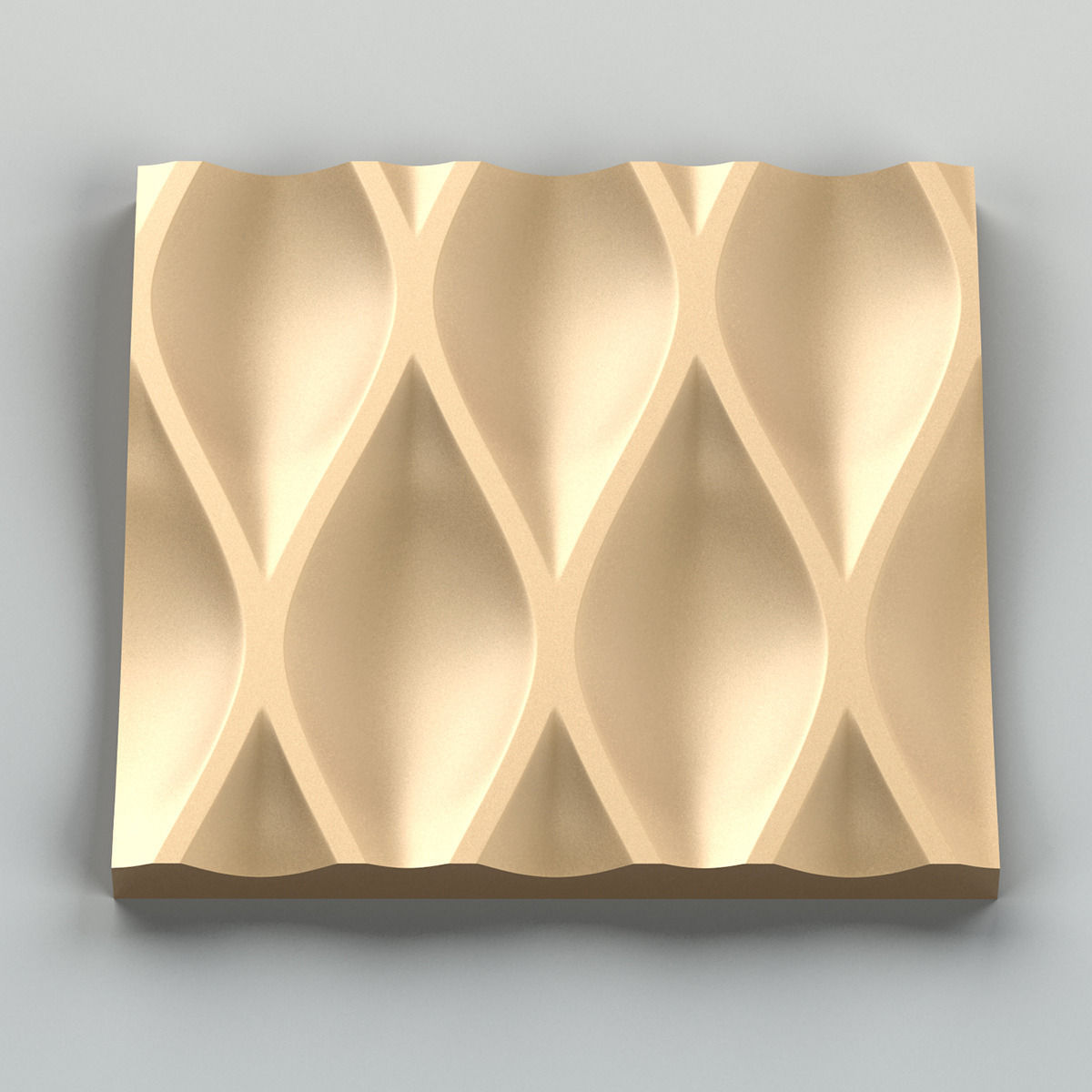 Wall Panel 004 3D model_4