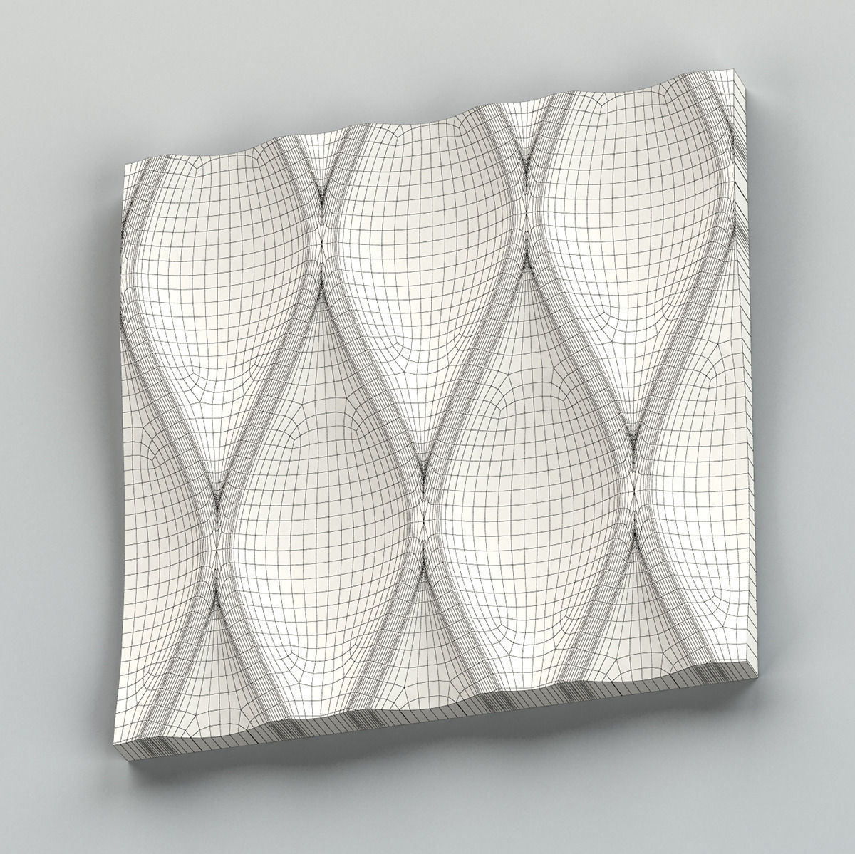 Wall Panel 004 3D model_8