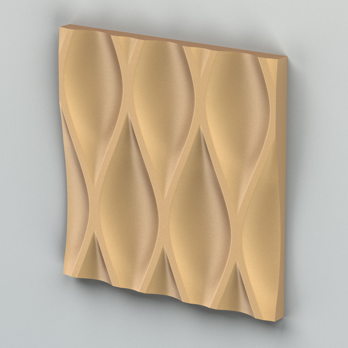 Wall Panel 004 3D model_2