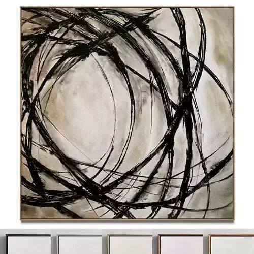 Plaster two square photo frames 37