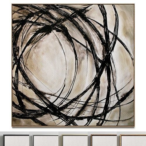 Plaster two square photo frames 37 Low-poly 3D model