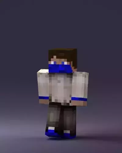 Man in minecraft style 0111