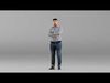 000276 Male Model in Casual Outfit Arms Crossed Pose 0701 3D model_1