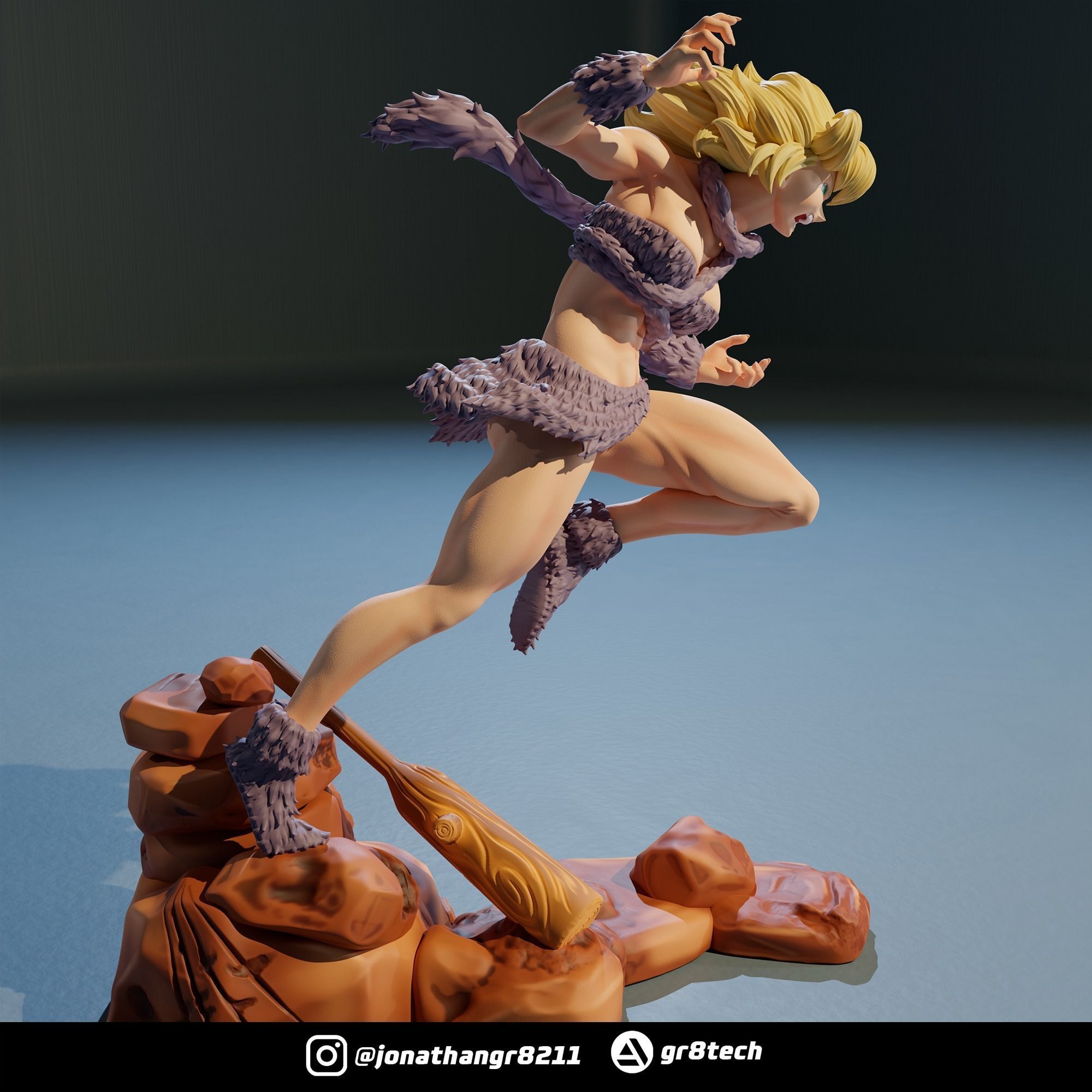 Ayla - Chrono Trigger 3D print model_4