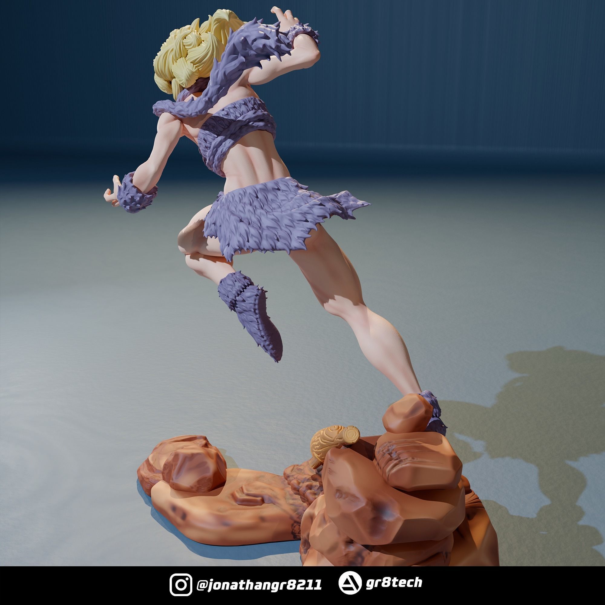Ayla - Chrono Trigger 3D print model_3