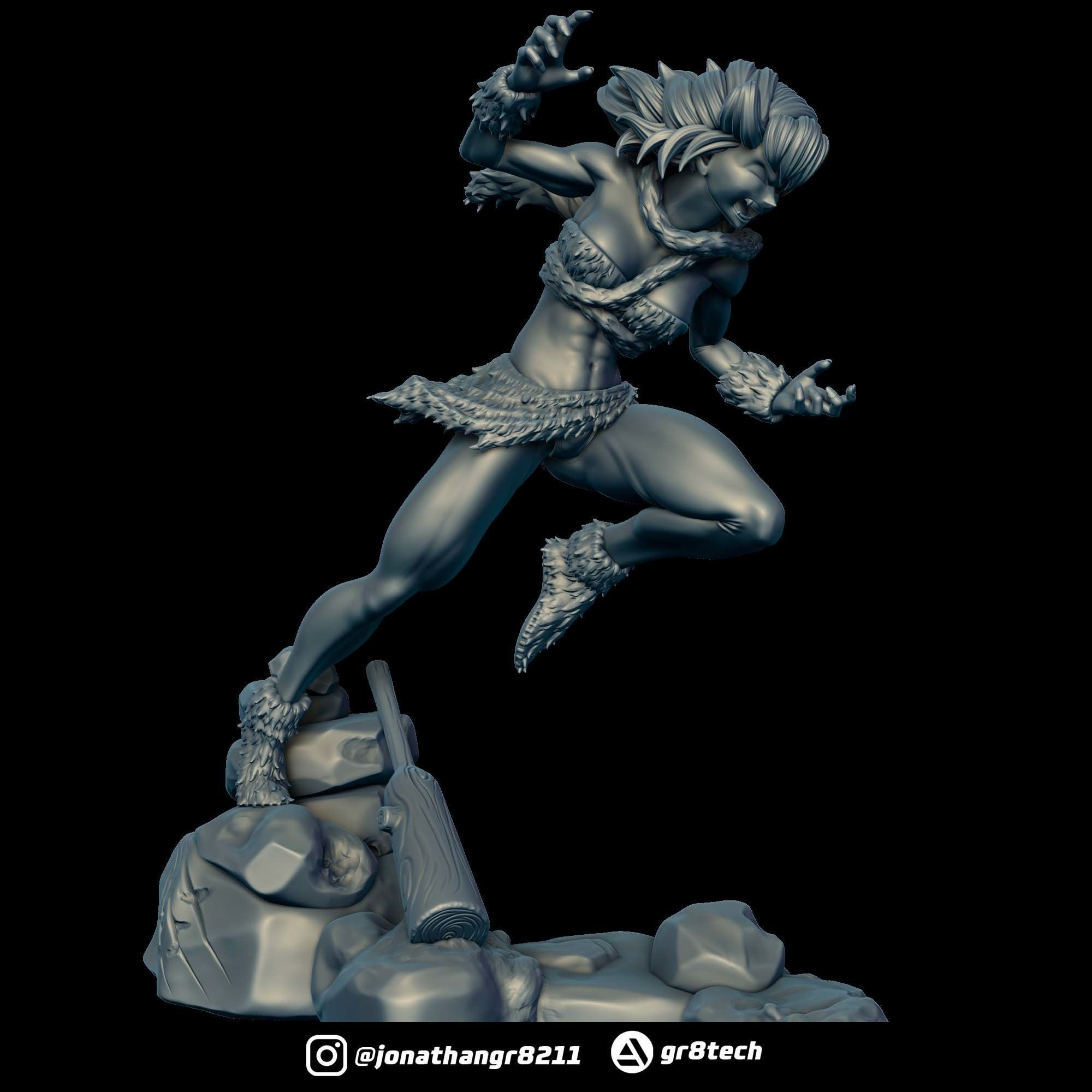 Ayla - Chrono Trigger 3D print model_5