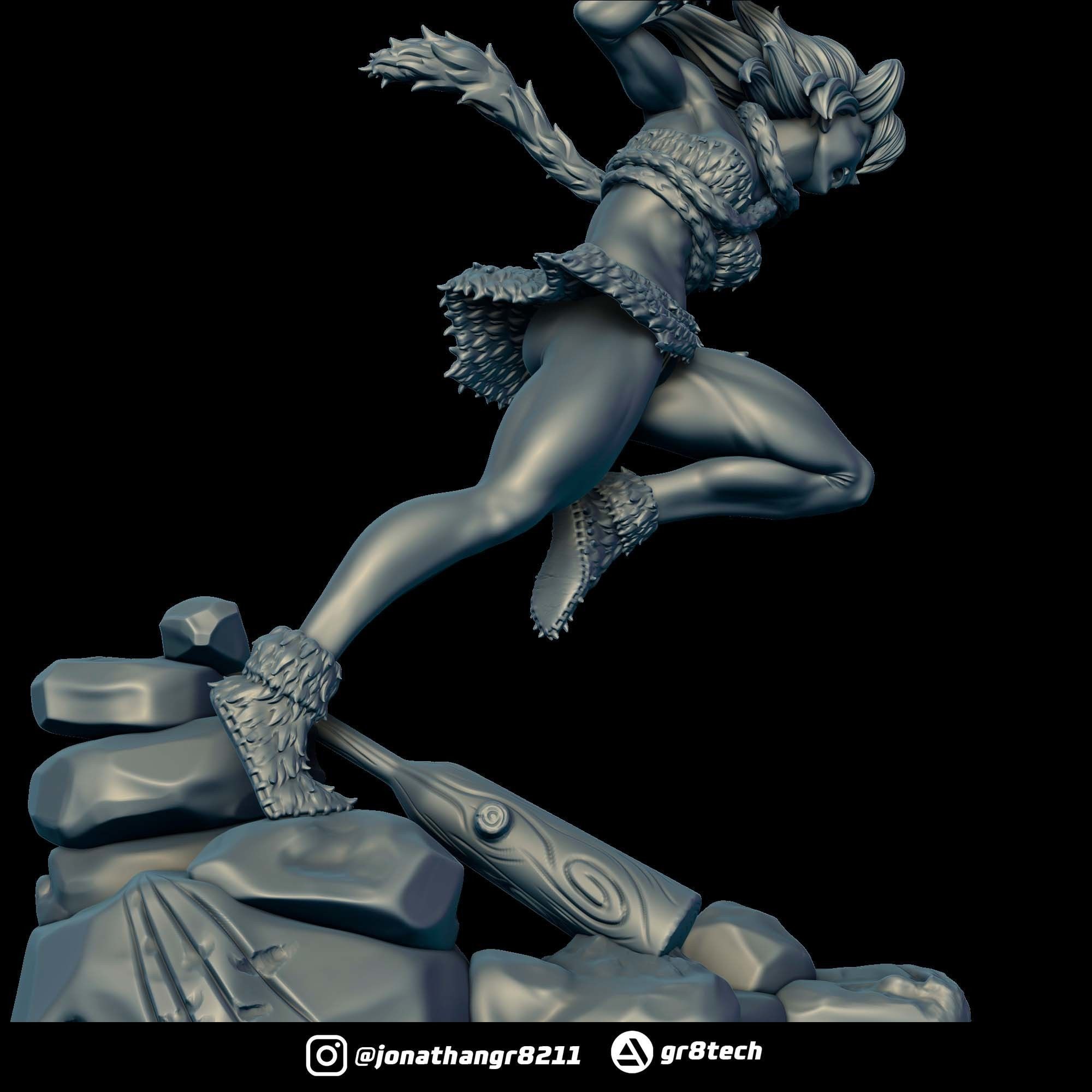 Ayla - Chrono Trigger 3D print model_8