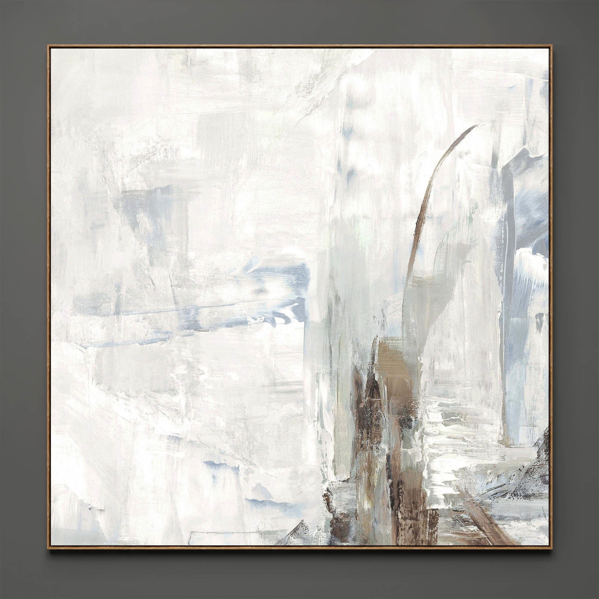 Plaster two square photo frames 39 Low-poly 3D model_1