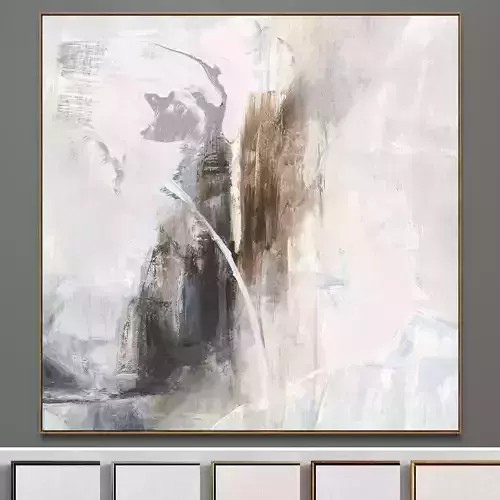 Plaster two square photo frames 39