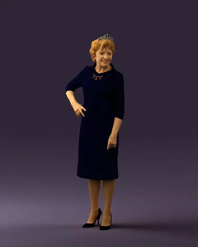 Old woman in black silver crown 0555 3D model | CGTrader Old woman in black silver crown 0555 3D model | CGTrader