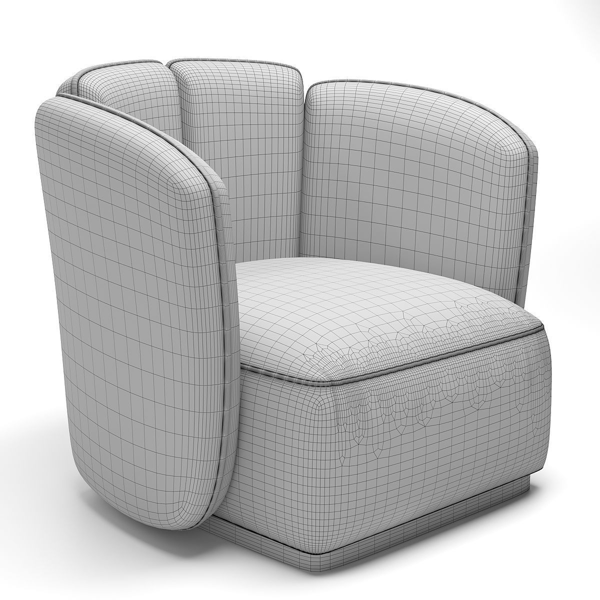 armchair 46 3D model_3
