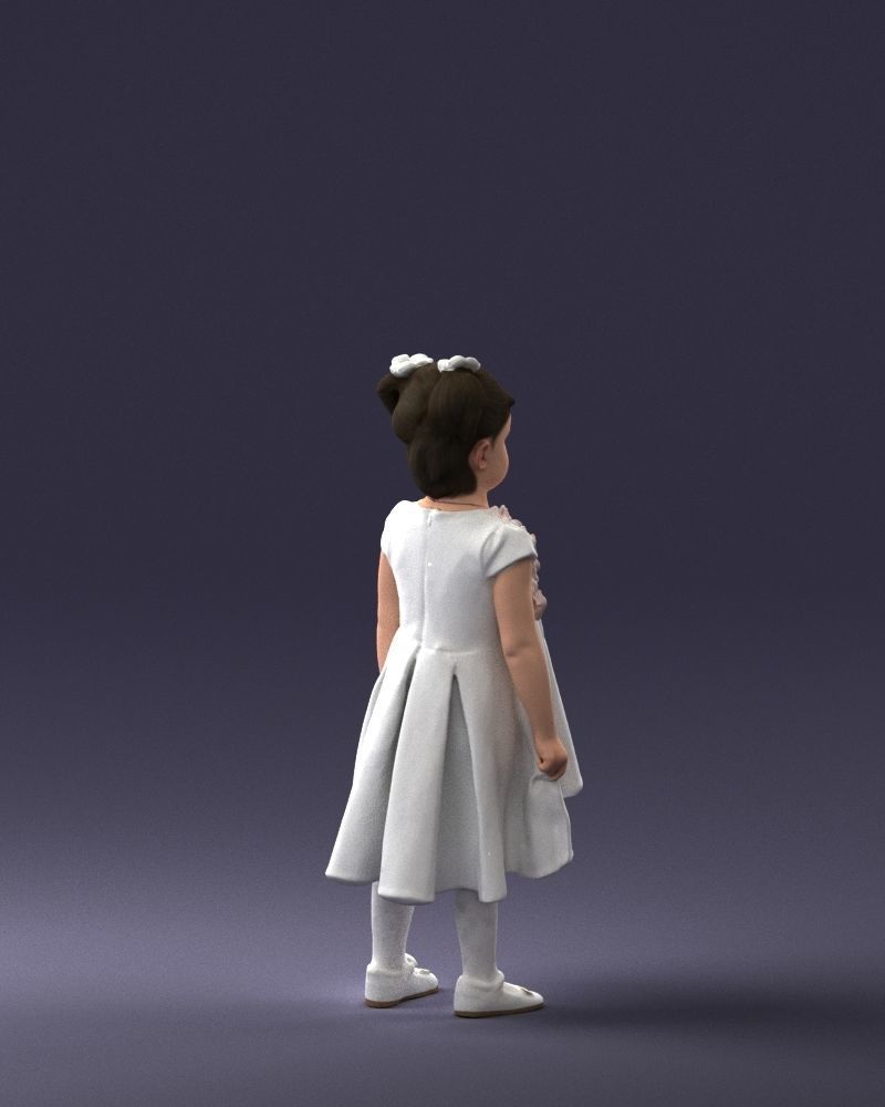 000056 Little girl in sundress 0328 3D model_15