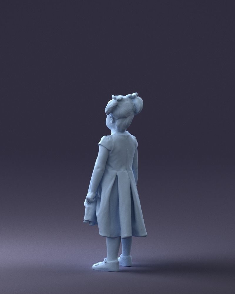 000056 Little girl in sundress 0328 3D model_22