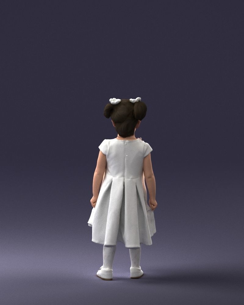 000056 Little girl in sundress 0328 3D model_18