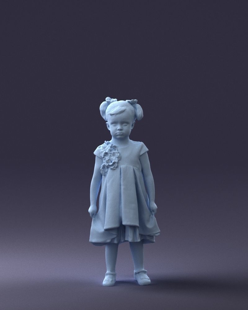 000056 Little girl in sundress 0328 3D model_1