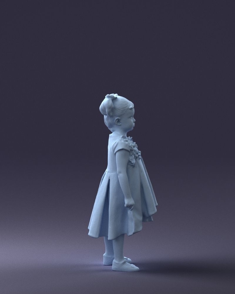 000056 Little girl in sundress 0328 3D model_13