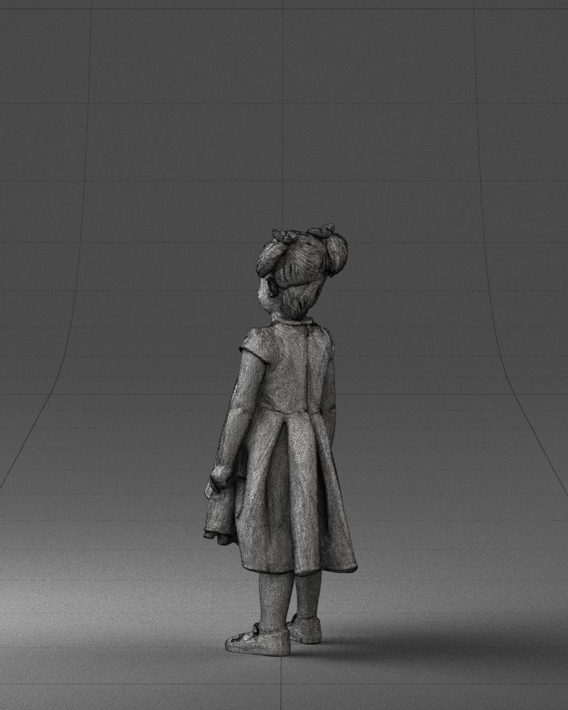 000056 Little girl in sundress 0328 3D model_23