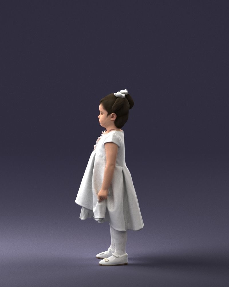 000056 Little girl in sundress 0328 3D model_24