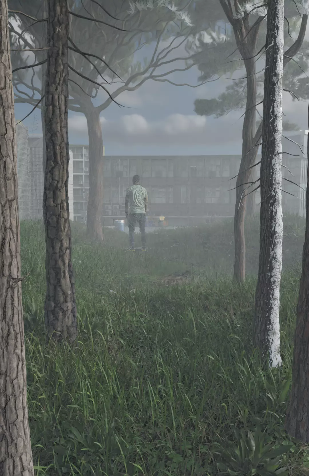 3D realistic foggy scene creation with blender Low-poly 3D model