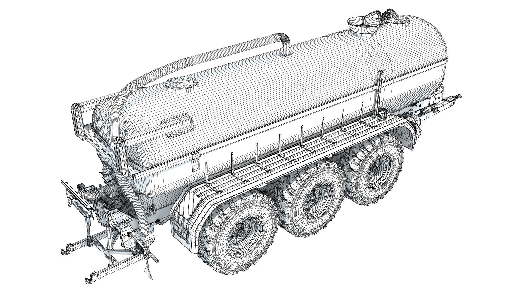 Farm Trailer V2 3D model_17