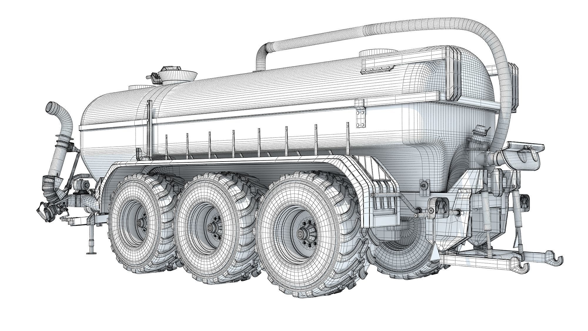 Farm Trailer V2 3D model_16