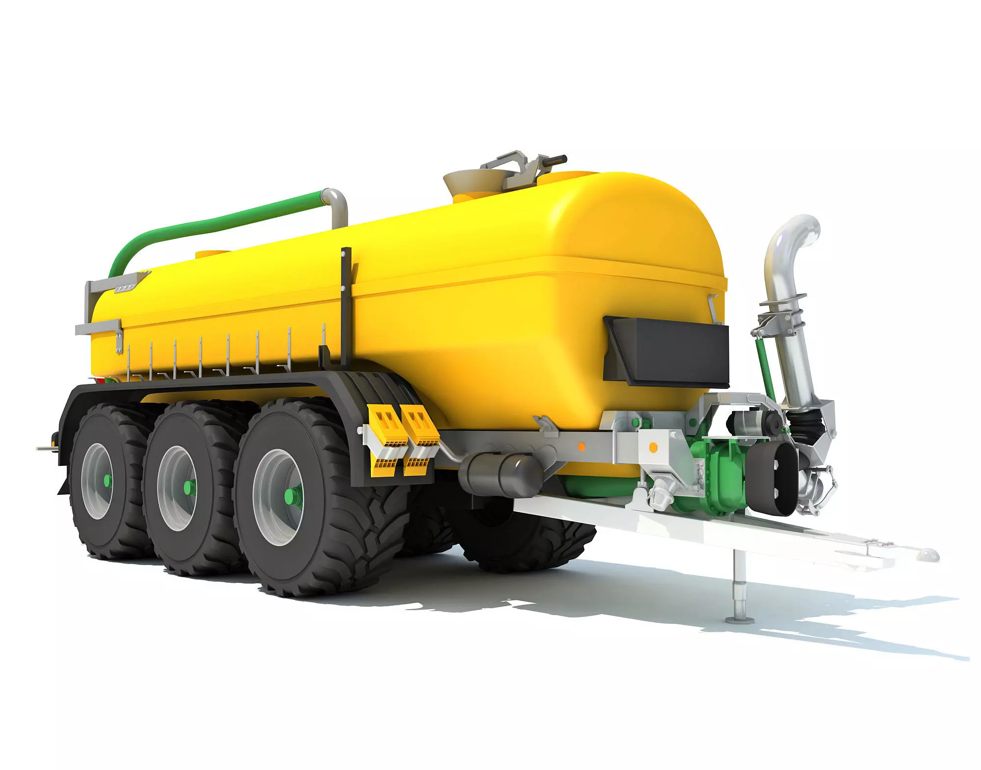 Farm Trailer V2 3D model_0