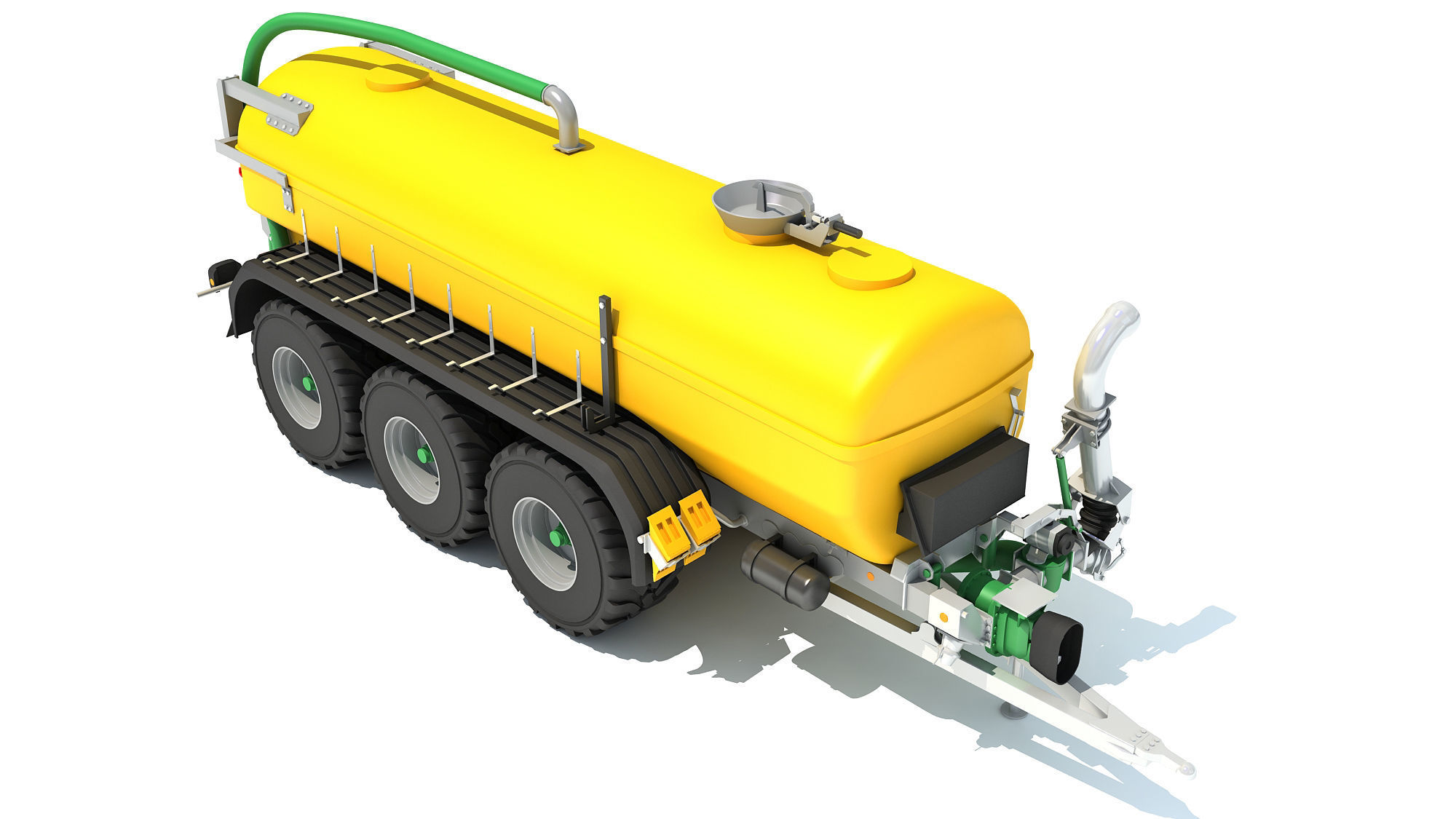 Farm Trailer V2 3D model_8