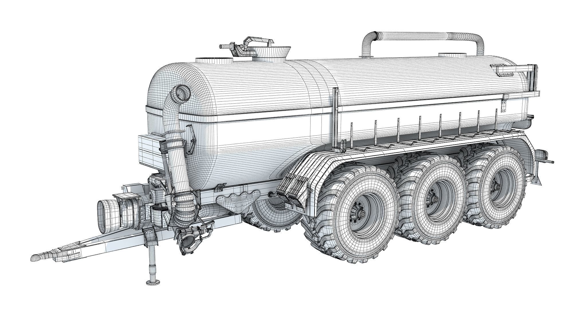 Farm Trailer V2 3D model_15