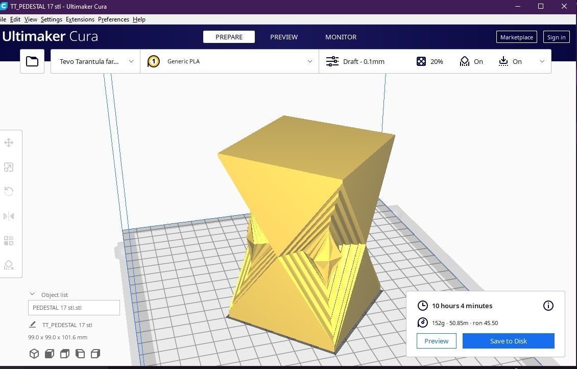 Pedestal 17 3D print model_2
