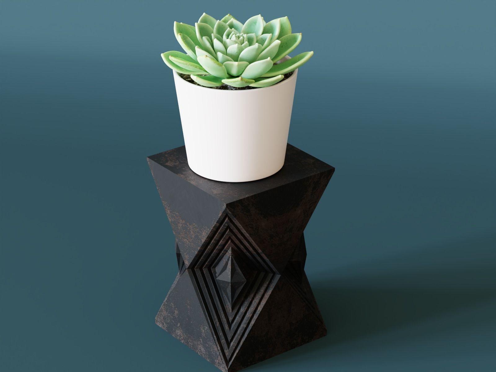 Pedestal 17 3D print model_1
