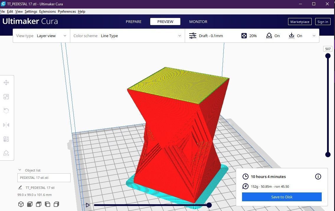 Pedestal 17 3D print model_12