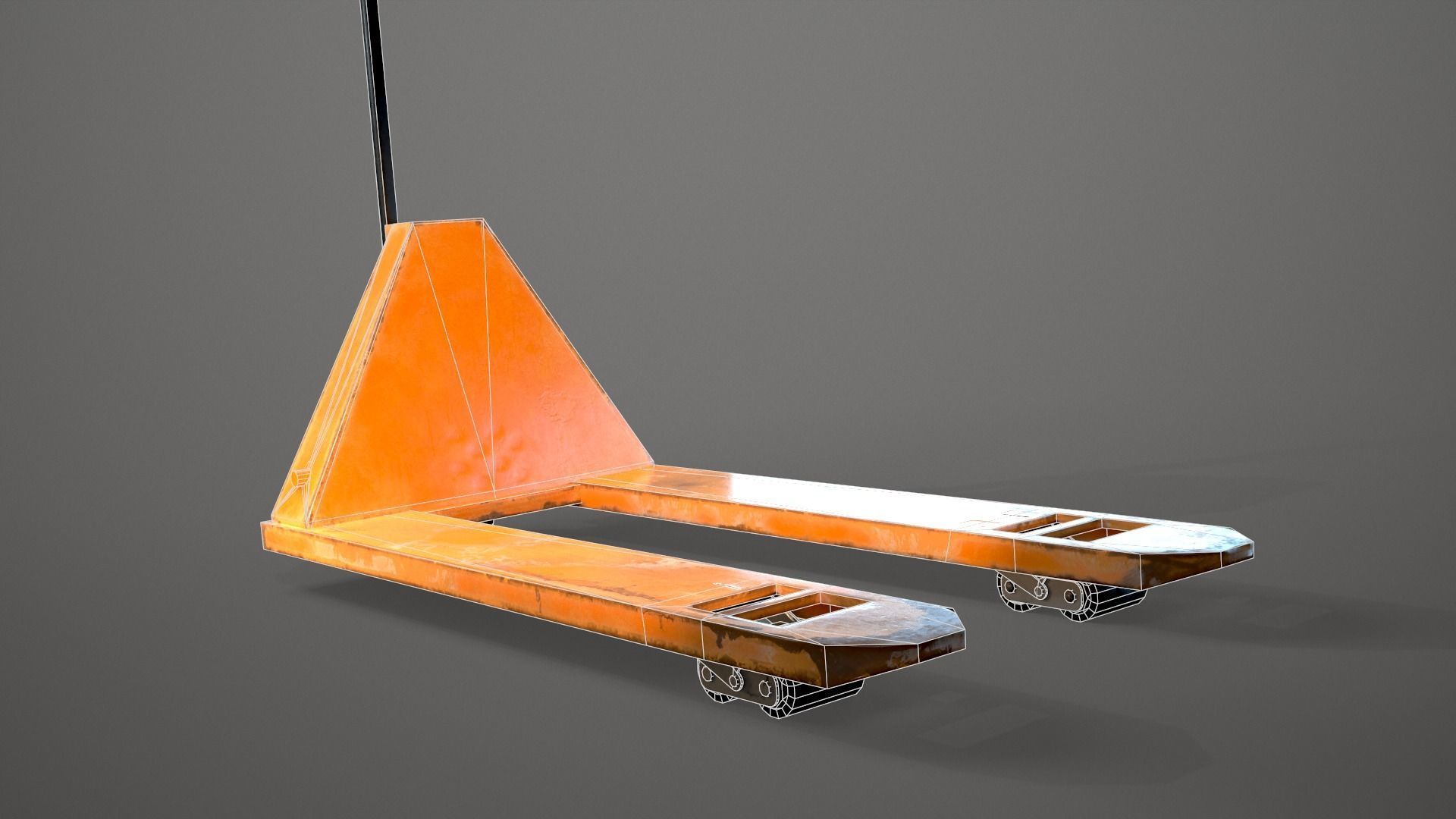 Pallet Truck Game-Ready Model Low-poly 3D model_8