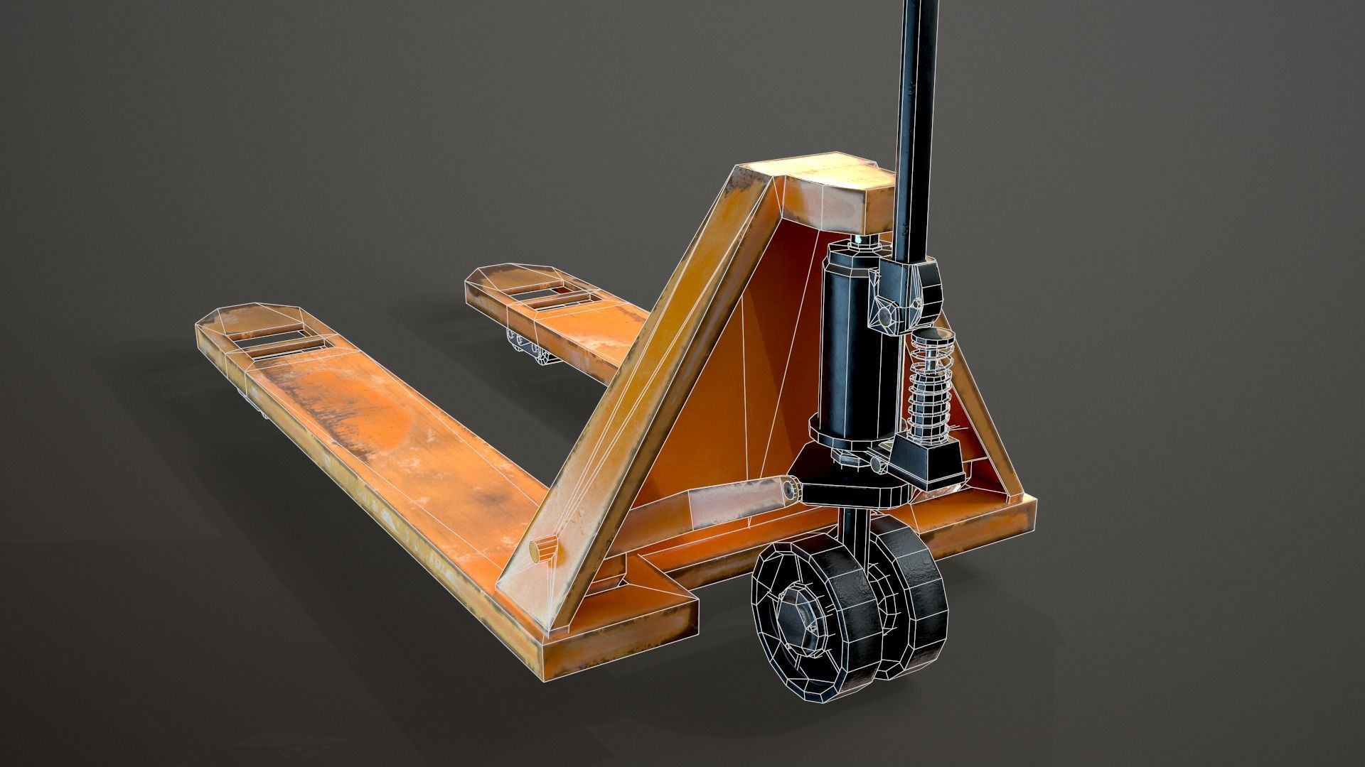 Pallet Truck Game-Ready Model Low-poly 3D model_7