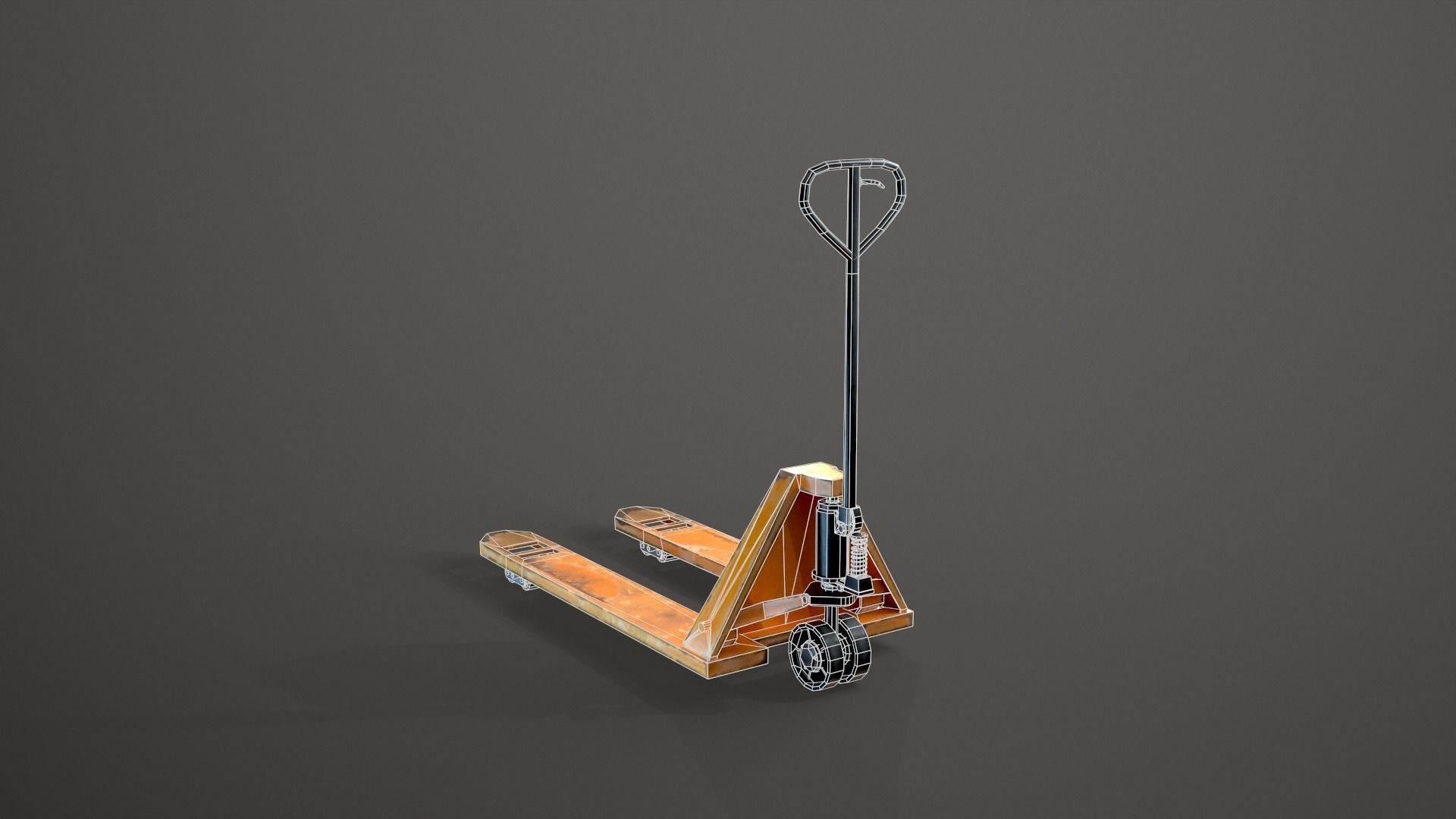 Pallet Truck Game-Ready Model Low-poly 3D model_6