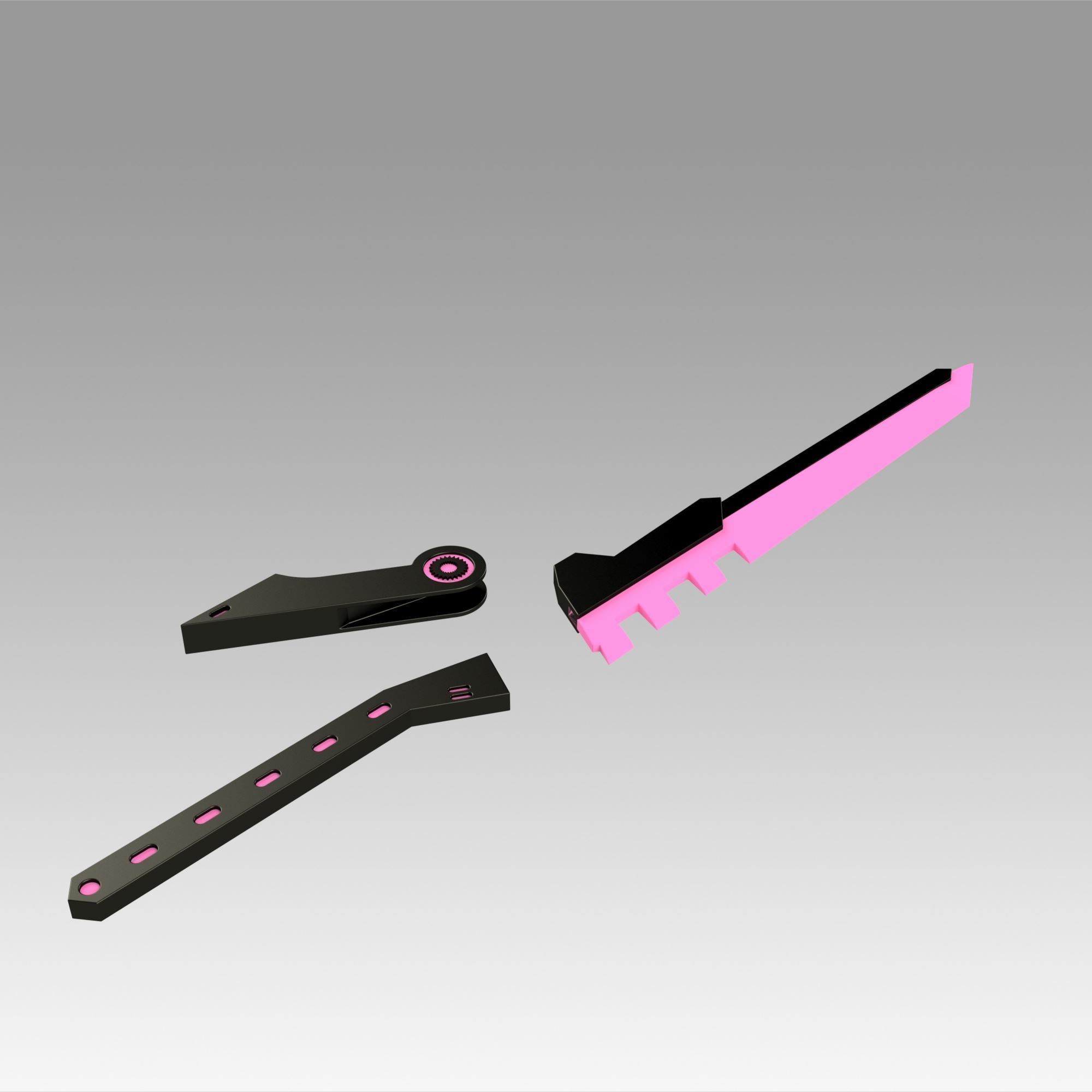 League of Legend LOL PROJECT Fiora Sword Cosplay Weapon Prop 3D print model_9