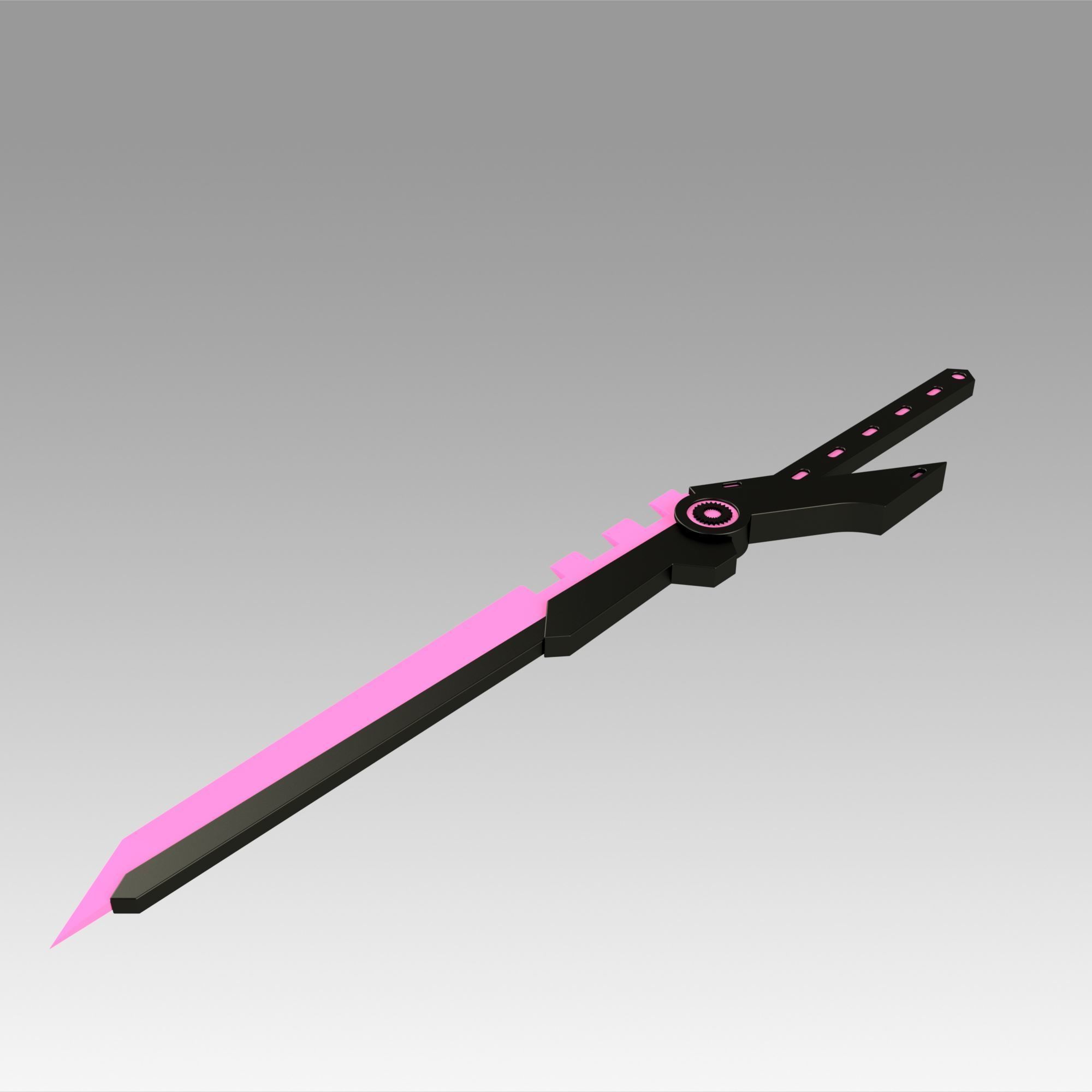 League of Legend LOL PROJECT Fiora Sword Cosplay Weapon Prop 3D print model_5