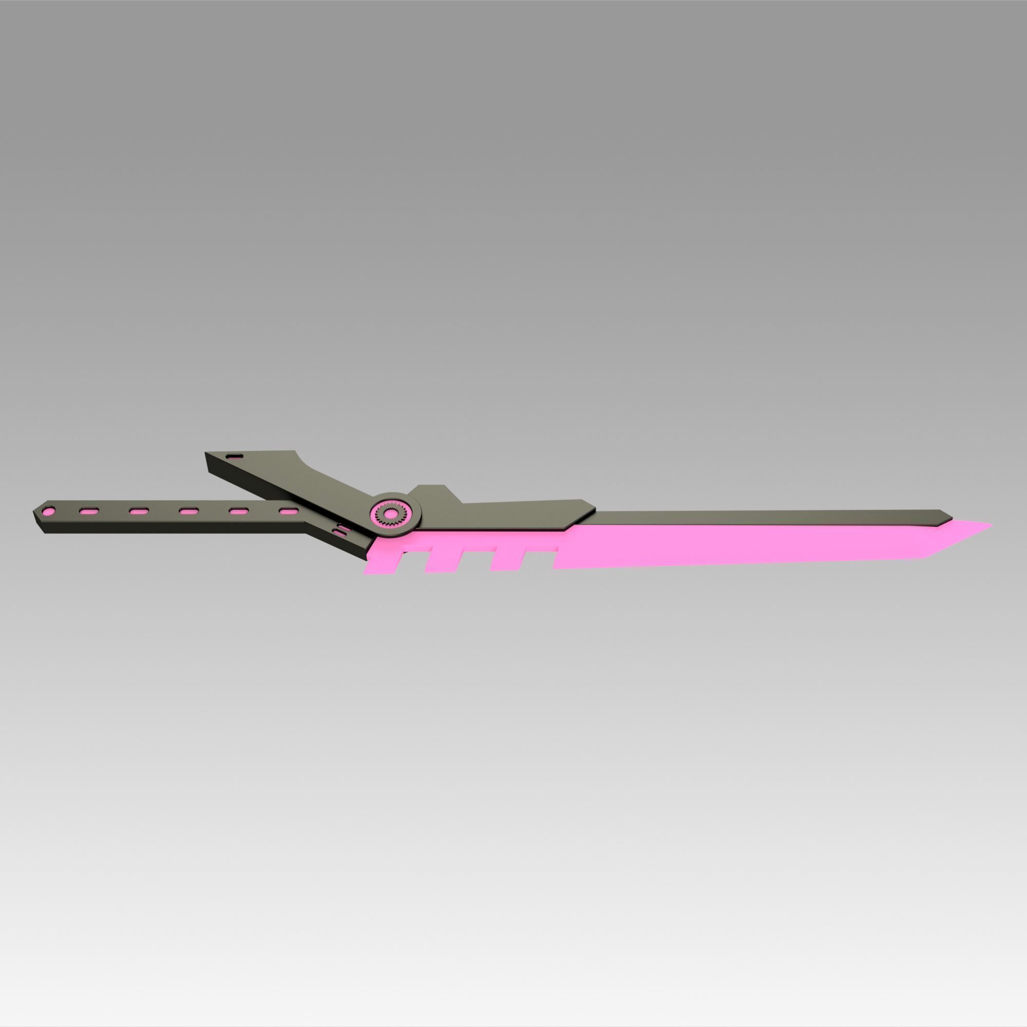 League of Legend LOL PROJECT Fiora Sword Cosplay Weapon Prop 3D print model_2