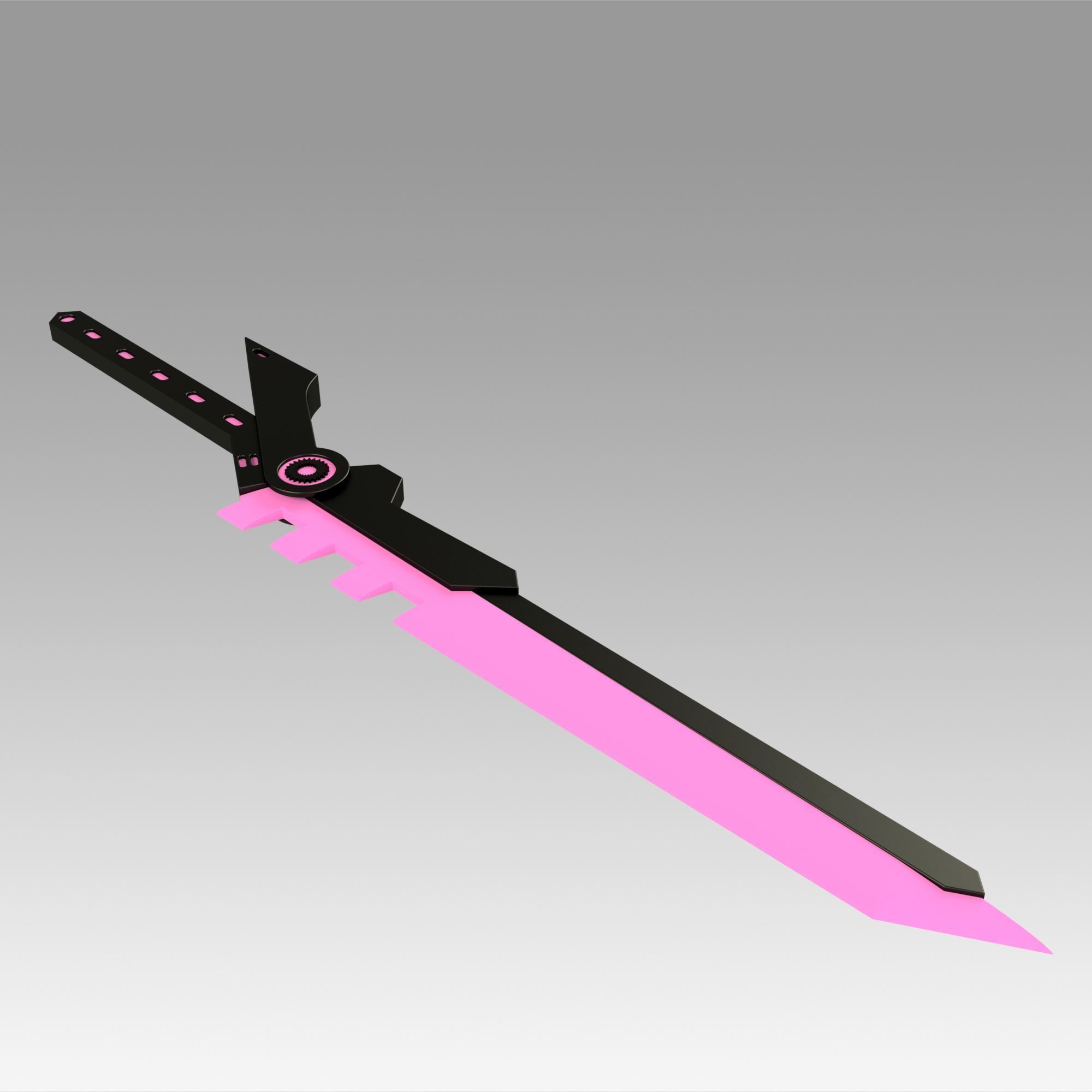 League of Legend LOL PROJECT Fiora Sword Cosplay Weapon Prop 3D print model_3