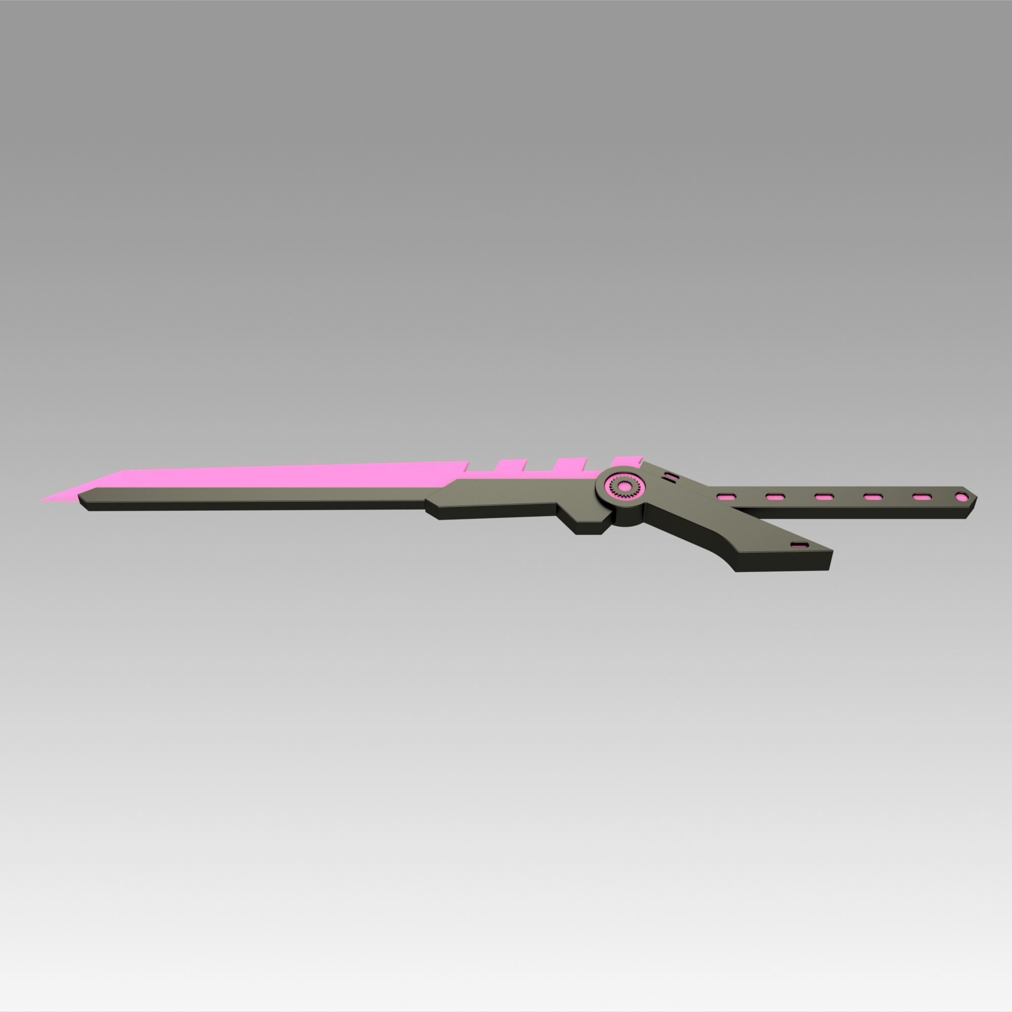 League of Legend LOL PROJECT Fiora Sword Cosplay Weapon Prop 3D print model_6