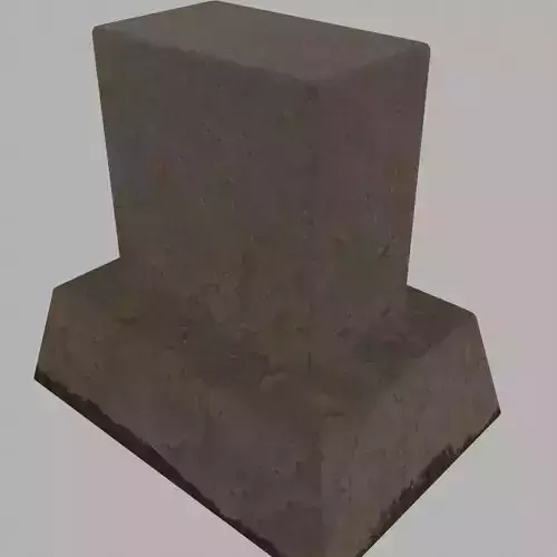 Gravestone - blend Low-poly 3D model