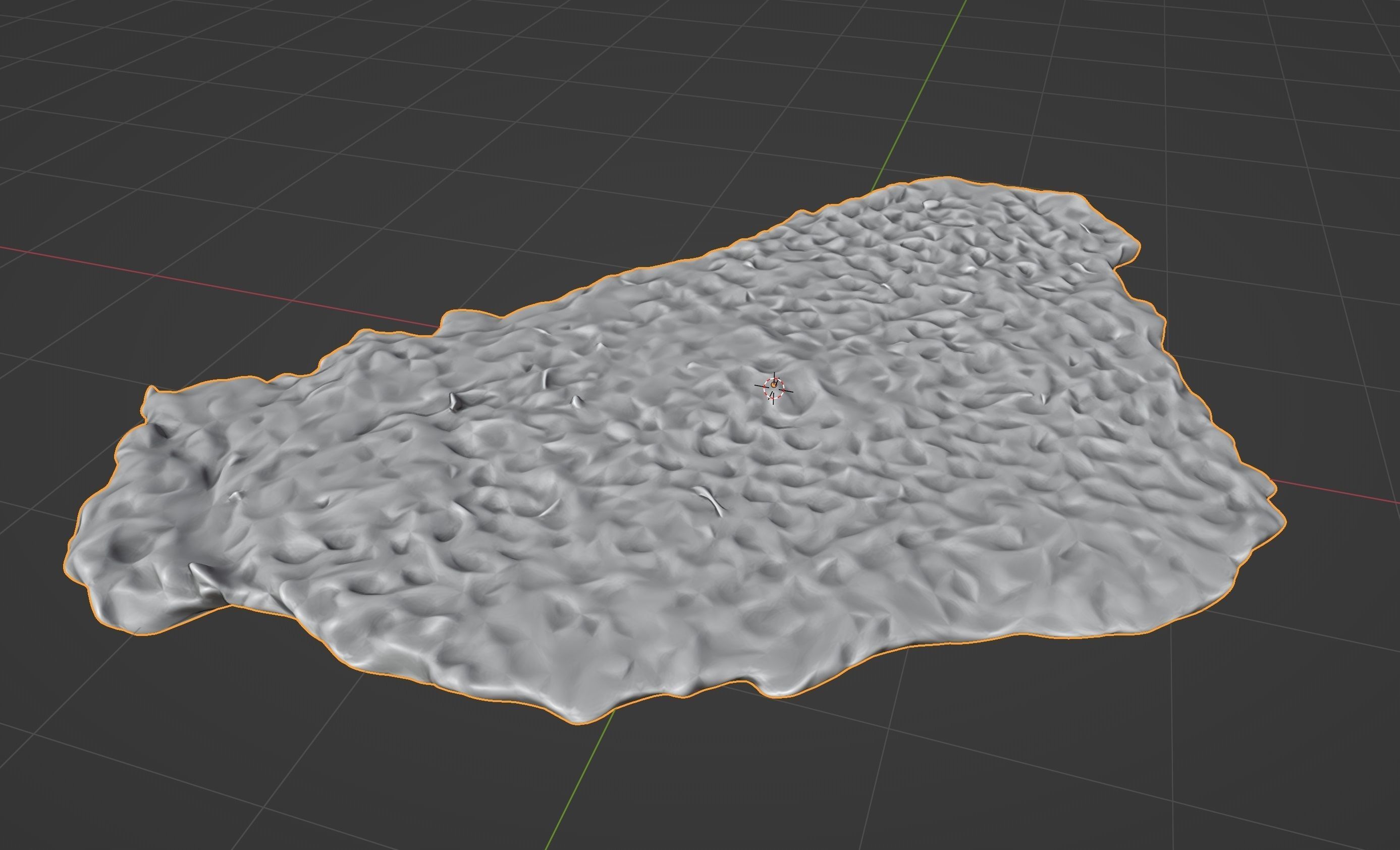 Photoscan of fresh smashed pork meat Low-poly 3D model_3