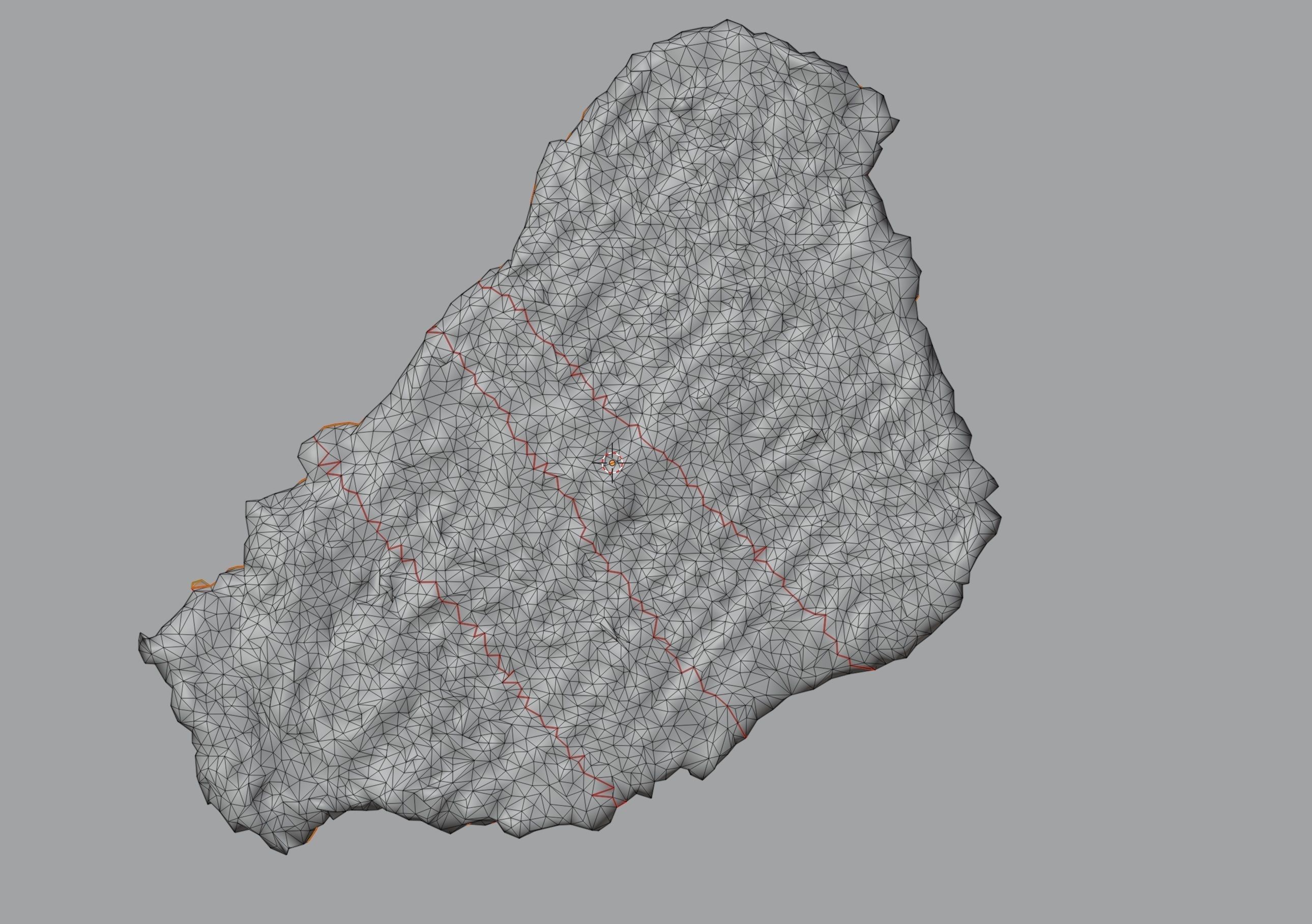 Photoscan of fresh smashed pork meat Low-poly 3D model_2