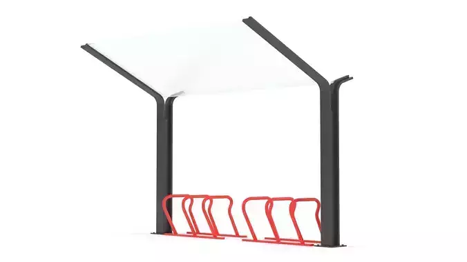 Bike Shelter 3D model