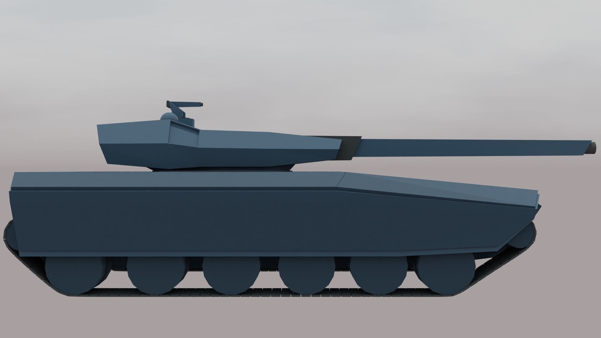  MBT mk1 Minotaur Low-poly 3D model_2