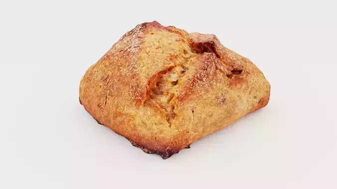 Small buckwheat loaf bun or roll