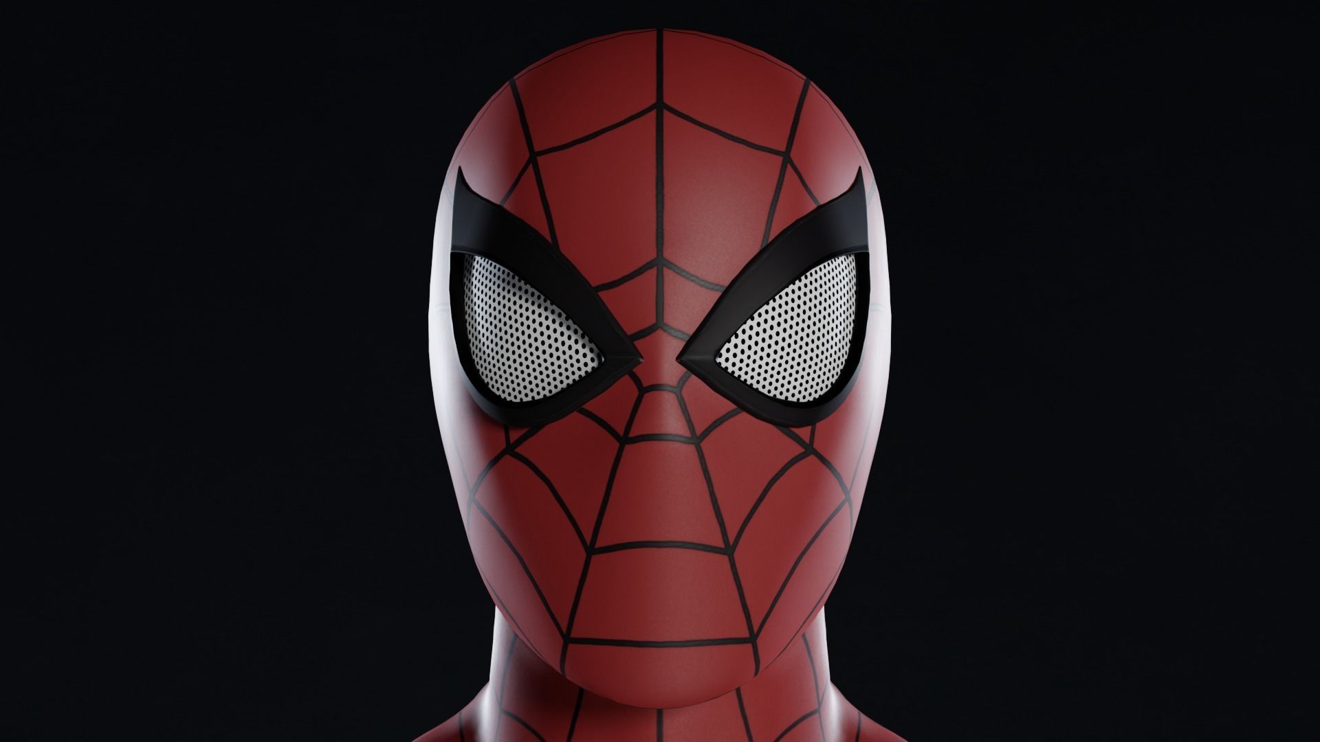 SpiderMan Custom Suit Third-Level Combat Suit Low-poly 3D model_3
