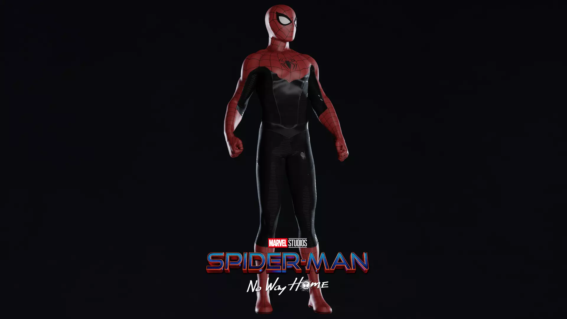 SpiderMan Custom Suit Third-Level Combat Suit Low-poly 3D model_0