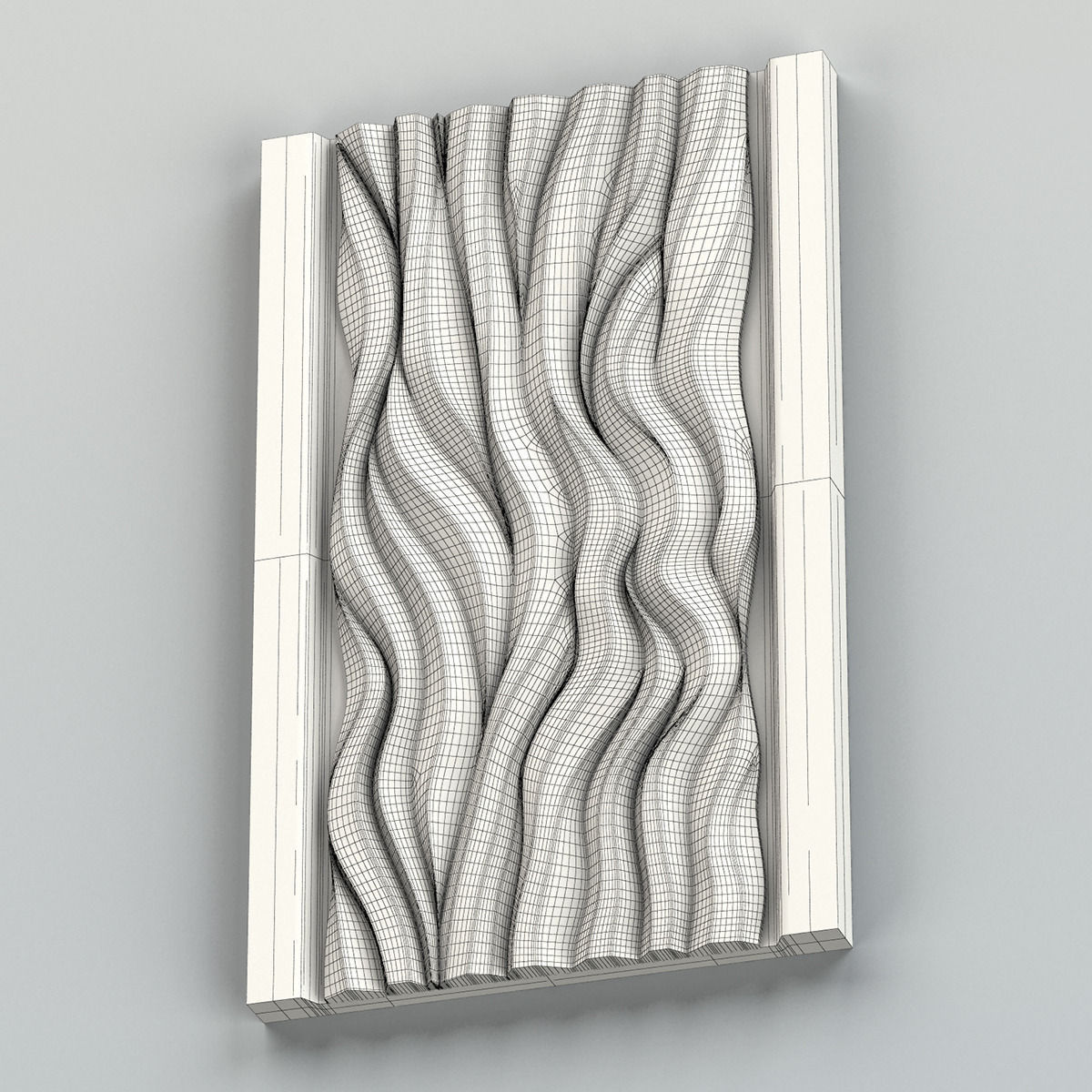 Wall Panel 005 3D model_8